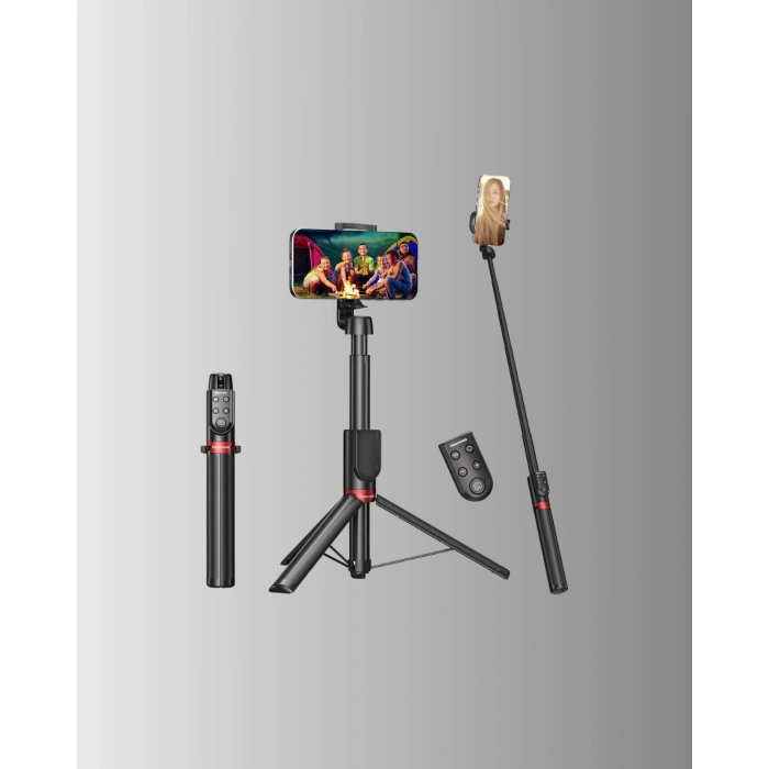 VipMarketim Dikey ve Yatay Çekim Destekli Selfie Stick Tripod
