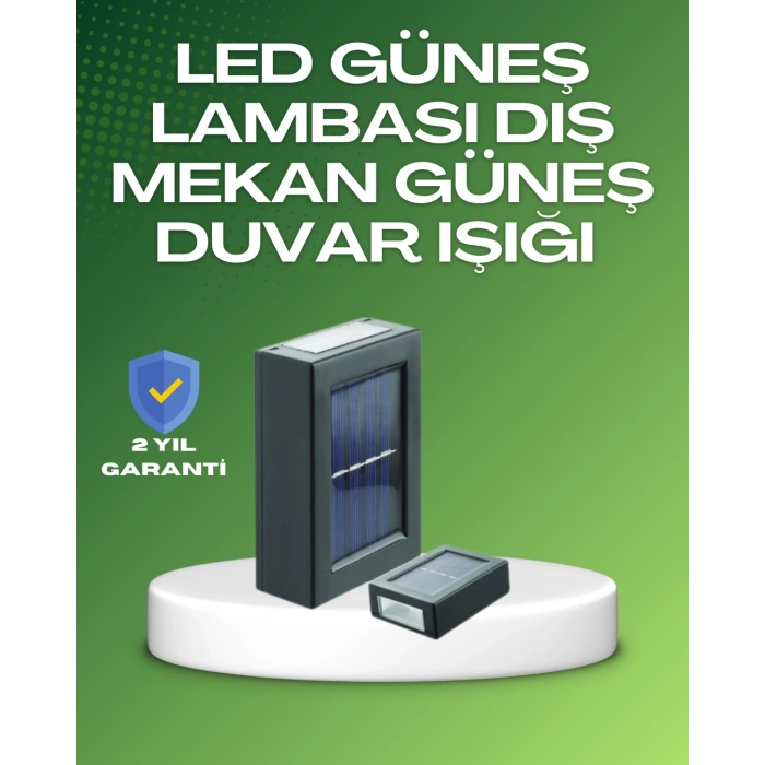 VipMarketim Dış Mekan Güneş Paneli ile Aydınlatma Lambası