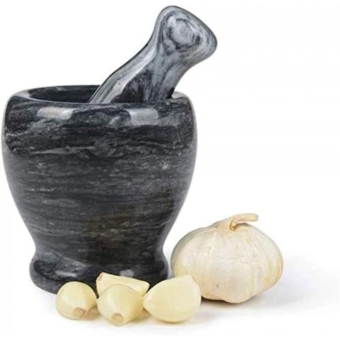 VipMarketim Doğal Cilalı Mermer Havan