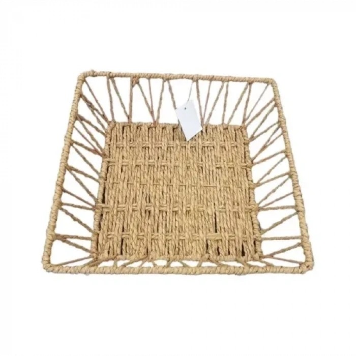 VipMarketim Doğal Örgü Kare Sepet