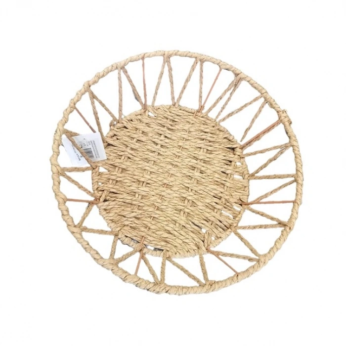 VipMarketim Doğal Örgü Yuvarlak Sepet