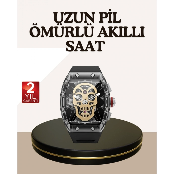 VipMarketim Dokunmatik Akıllı Saat Sesli Asistanlı Geniş Özellikli