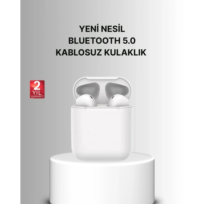VipMarketim Dokunmatik Kontrollü 2. Nesil Bluetooth 5.0 Uzun Pil Ömürlü Kulaklık