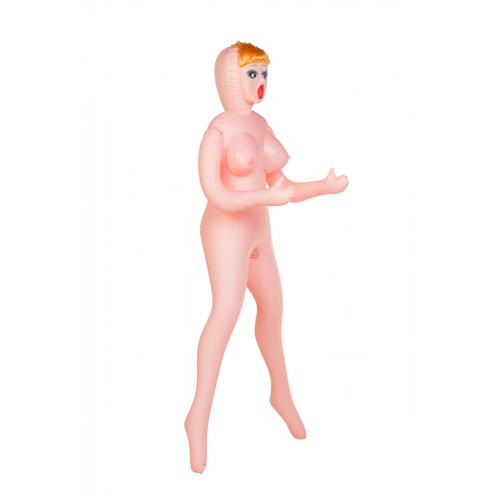 VipMarketim Dolls-X şişme oyuncak bebek  Olivia, sarışın, üç delikli, siber sokma: vajina-anüs