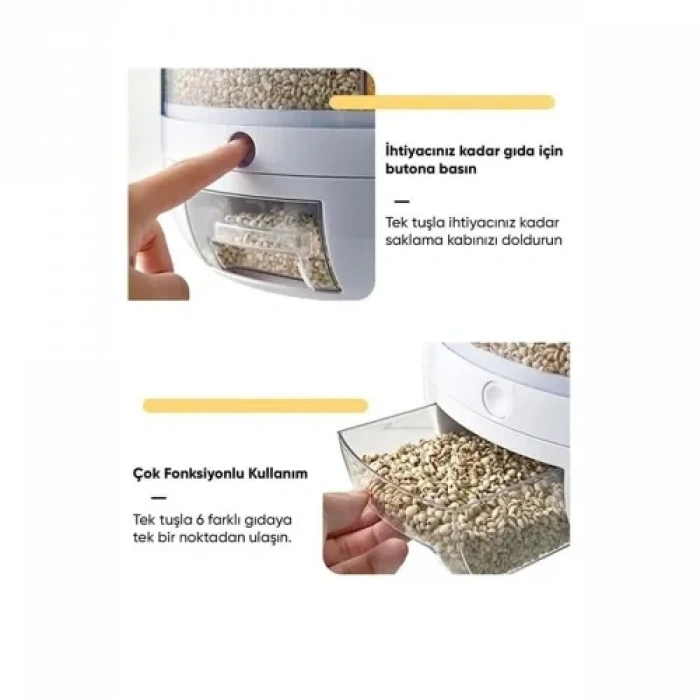 VipMarketim Dönebilen Kuru Gıda Ve Bakliyat Organizeri