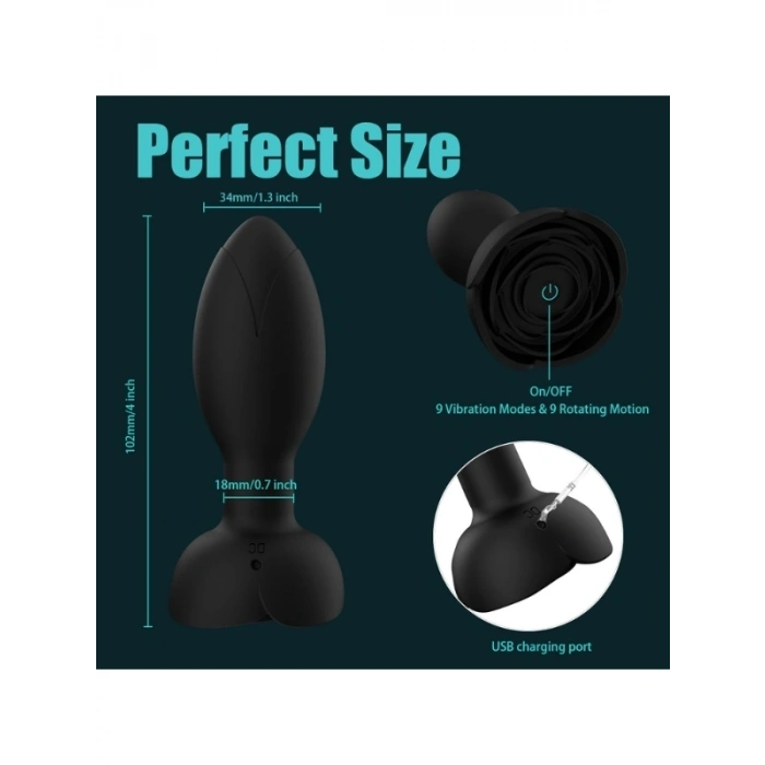 VipMarketim Döner Telefon Kontrollü Titreşimli Vibratör