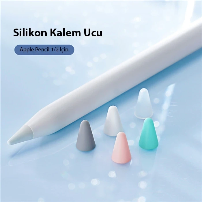 VipMarketim Dux Ducis Apple Pencil İçin Renkli Kalem Ucu 10x-(5775)