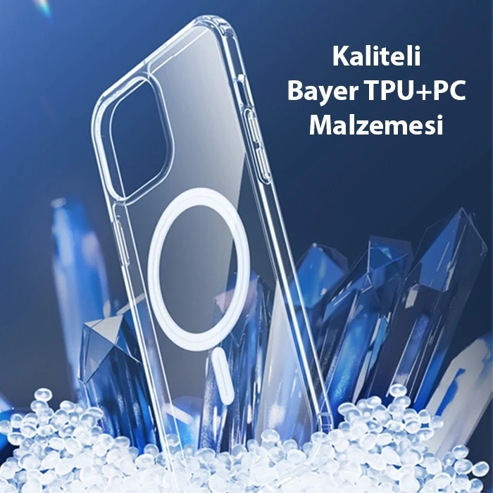 VipMarketim Dux Ducis Clin Mag Series iPhone 13 Pro 6.1 Magsafe Uyumlu Manyetik Silikon Kılıf-(5775)