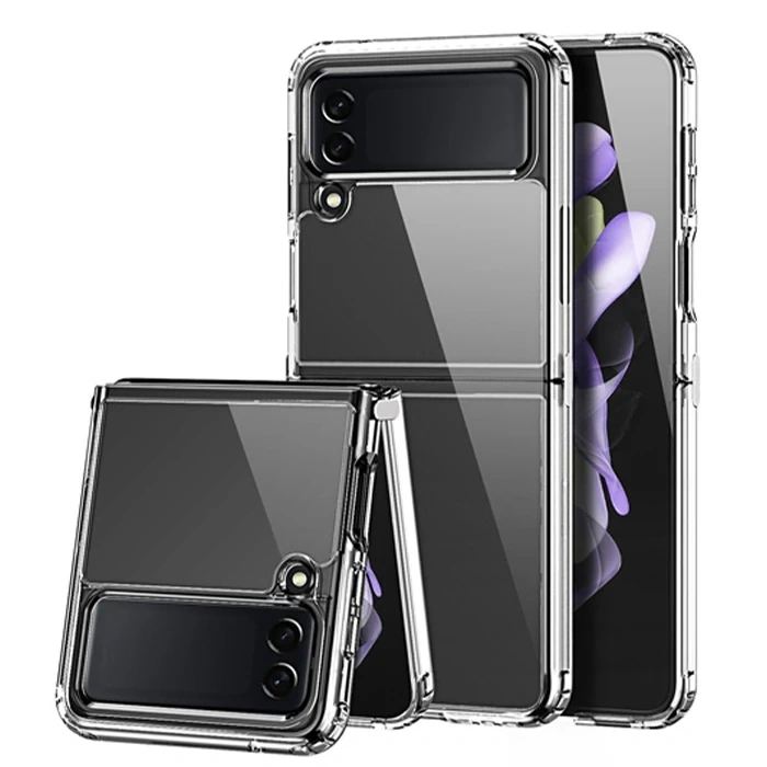 VipMarketim Dux Ducis Crystal Clin Series Samsung Galaxy Z Flip4 5G Shockproof Şeffaf Silikon Kılıf-(5775)