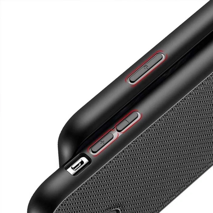 VipMarketim Dux Ducis Fino Serisi iPhone 11 Pro 5.8inç Kılıf Premium Dokuma Silikon Kılıf-(5775)