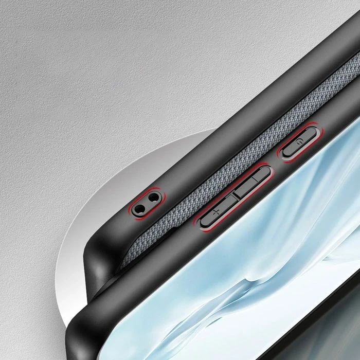 VipMarketim Dux Ducis Fino Serisi Xiaomi Mi 11 Kılıf Premium Dokuma Silikon Kılıf-(5775)