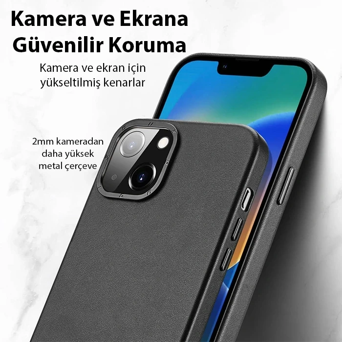 VipMarketim Dux Ducis Grit Series iPhone 14 Plus 6.7inç Premium MagSafe Uyumlu Kılıf-(5775)