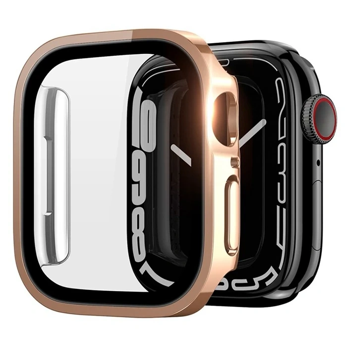 VipMarketim Dux Ducis Hamo Series Apple Watch 45mm için Hard PC Full Koruma Sert Armor Zırh Kılıf-(5775)