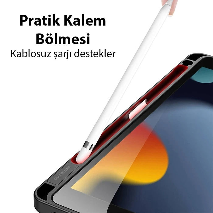 VipMarketim Dux Ducis iPad 10.9 2022 Kılıf Magi Series Kalem Tutuculu ve Uyku Modlu Kapaklı Kılıf-(5775)