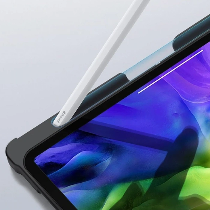 VipMarketim Dux Ducis iPad 11 Pro 10.9 Kablosuz Bluetooth Klavye Touchpad Kılıf 2021-2020-2018-(5775)
