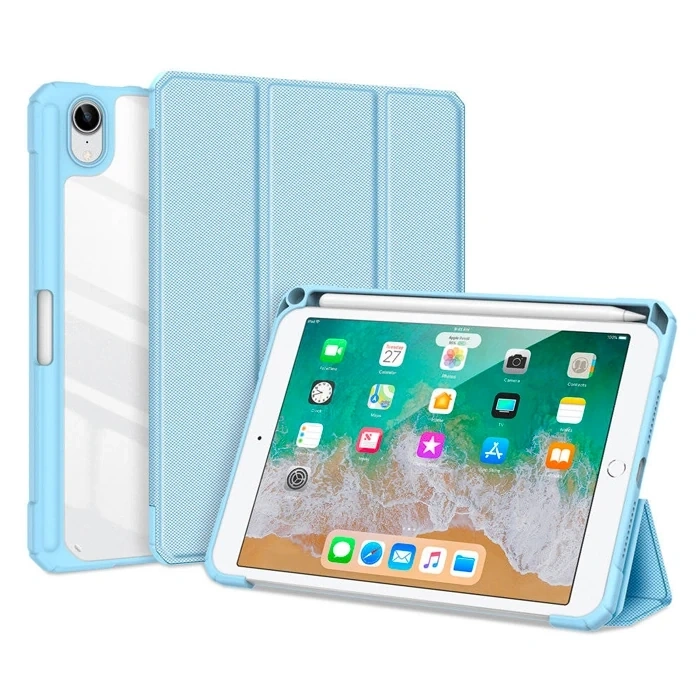 VipMarketim DUX DUCIS iPad Mini 6 (2021) ve Mini 7 (2024) Kılıf Kalem Yerli Toby Series Kılıf-(5775)