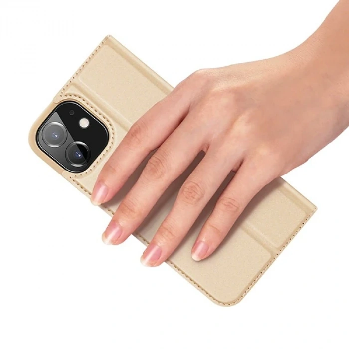 VipMarketim DUX DUCİS İPhone 12 Mini Kılıf Kapaklı Flip Cover Kılıf Skin Pro Series Kılıf-(5775)