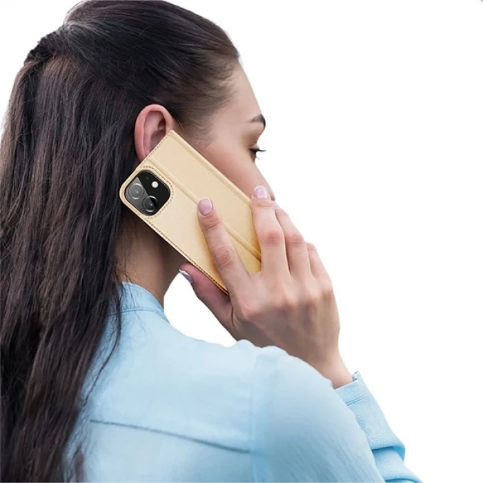 VipMarketim DUX DUCİS İPhone 12 Pro Max Kılıf Kapaklı Flip Cover Kılıf Skin Pro Series Kılıf-(5775)