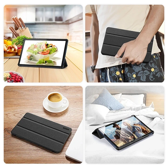 VipMarketim Dux Ducis Lenova Tab M10 10.6 Domo Series Premium Deri Kılıf-(5775)