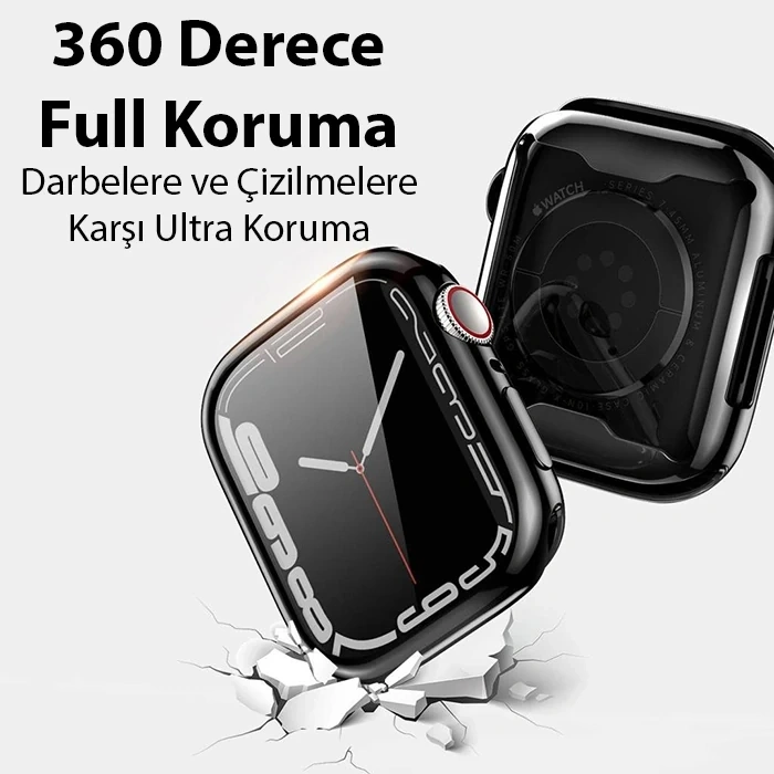VipMarketim Dux Ducis Samo Series Apple Watch Ultra 49mm için Soft TPU Full Koruma Ultra İnce Silikon Kılıf-(5775)