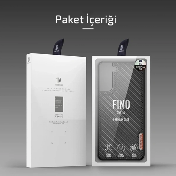 VipMarketim Dux Ducis Sm Galaxy S21 Plus Kılıf Fino Series Premium Arka Koruma Kılıf-(5775)