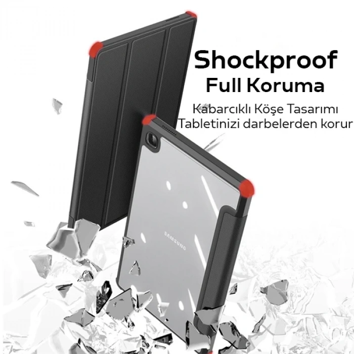 VipMarketim Dux Ducis SM Galaxy Tab A7 Lite T220-T225 Kılıf Mıknatıslı Toby Series-(5775)