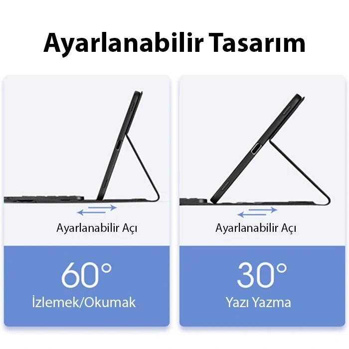 VipMarketim Dux Ducis SM Galaxy Tab S8/S7 Bluetooth Klavye Touchpad Kılıf X700-X706-T870-T875-T876B-(5775)