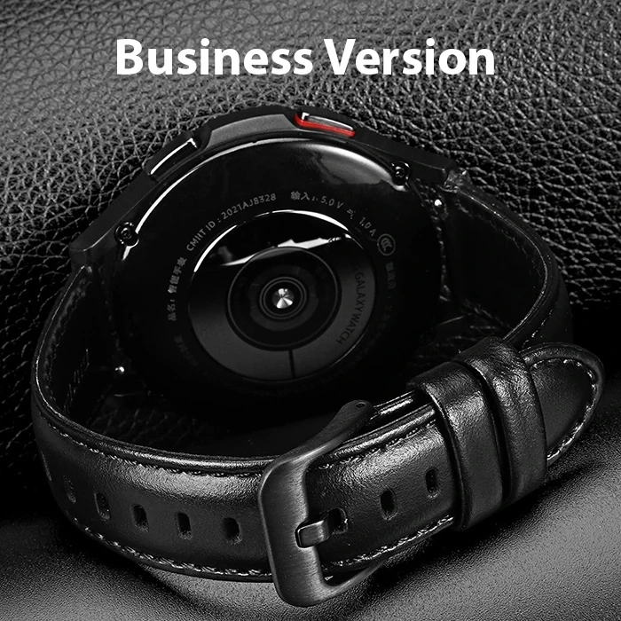 VipMarketim Dux Ducis SM Galaxy Watch 20MM-Huawei GT2-GT3 42MM-Magic 2 42MM için Business Deri Kayış Kordon-(5775)