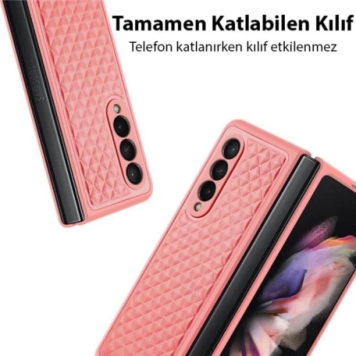 VipMarketim Dux Ducis Venice Series Samsung Galaxy Z Fold4 5G için Premium Deri Kılıf-(5775)