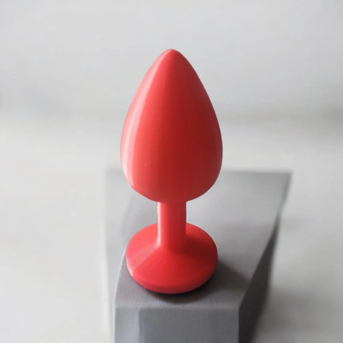 VipMarketim Ecotoy 10cm Anal Tıkaç (Butt Plug) - Büyük Boy Kırmızı