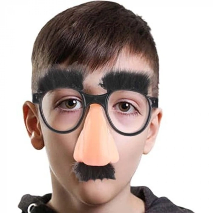 VipMarketim Eğlenceli Kılık Değiştirme Kaş Bıyık Mizah Gözlüğü 9x13 cm