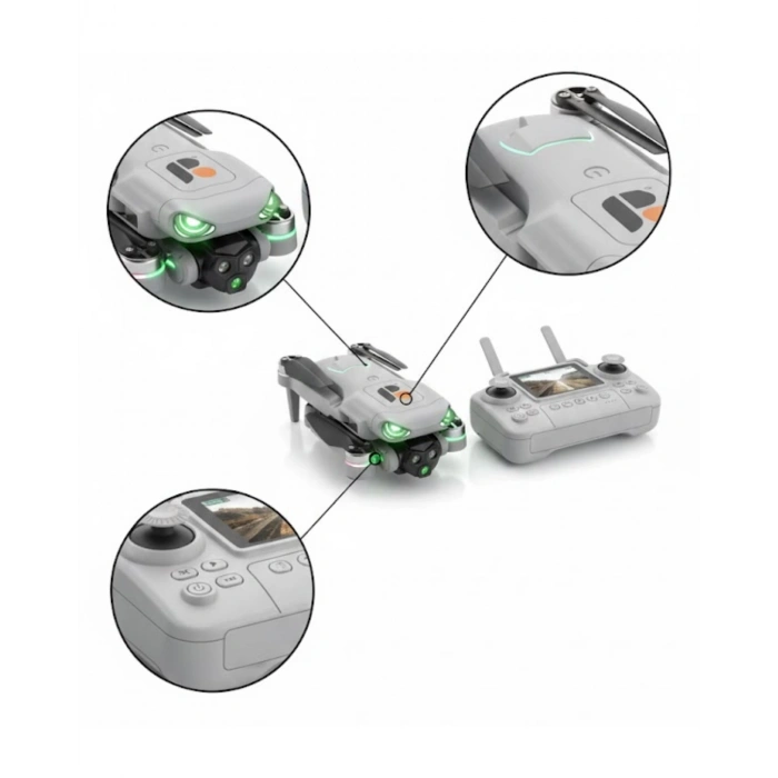 VipMarketim Ekranlı Kumandalı Drone Engel Algılamalı Kolay Kontrol