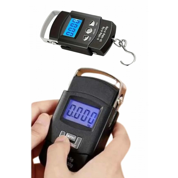 VipMarketim El Kantarı Dijital El Terazisi 50 Kg Kapasiteli LCD Ekranlı