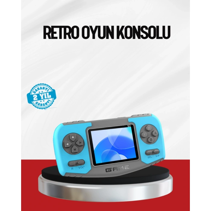 VipMarketim El Tipi Retro Oyun Konsolu Çocuklara Özel Portatif Oyun Makinesi