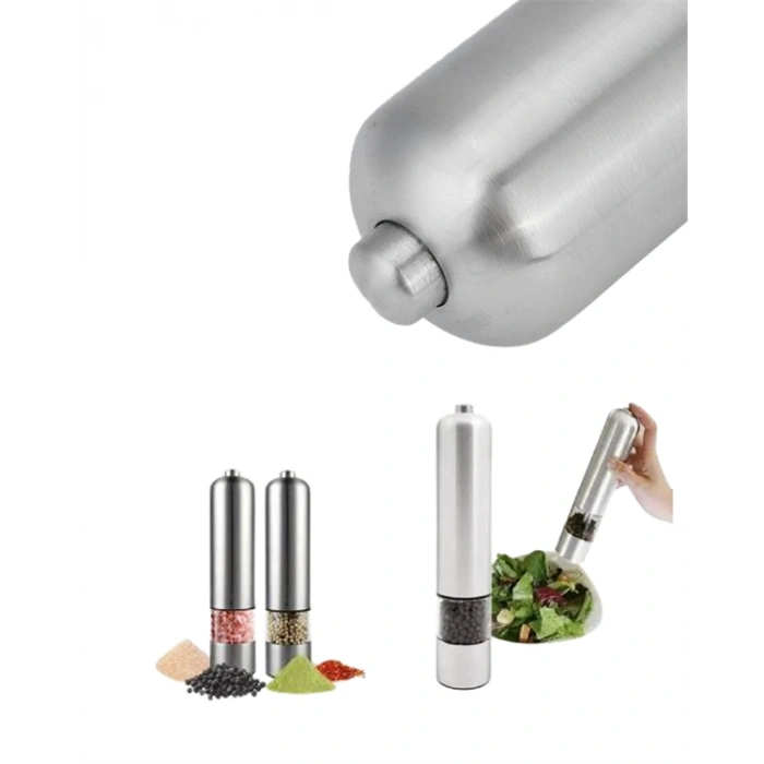 VipMarketim Elektrikli Baharat Öğütme Cihazı Ergonomik Şeffaf Gövde