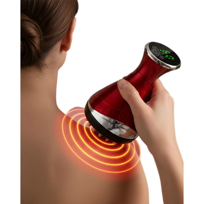 VipMarketim Elektrikli Kupa Masaj Aleti Ayarlanabilir Vakum ve Isıtma Fonksiyonlu