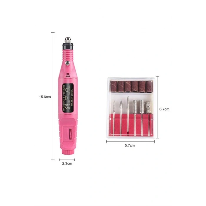 VipMarketim Elektrikli Profesyonel Manikür Pedikür Seti Değiştirilebilir Başlık Seçeneği