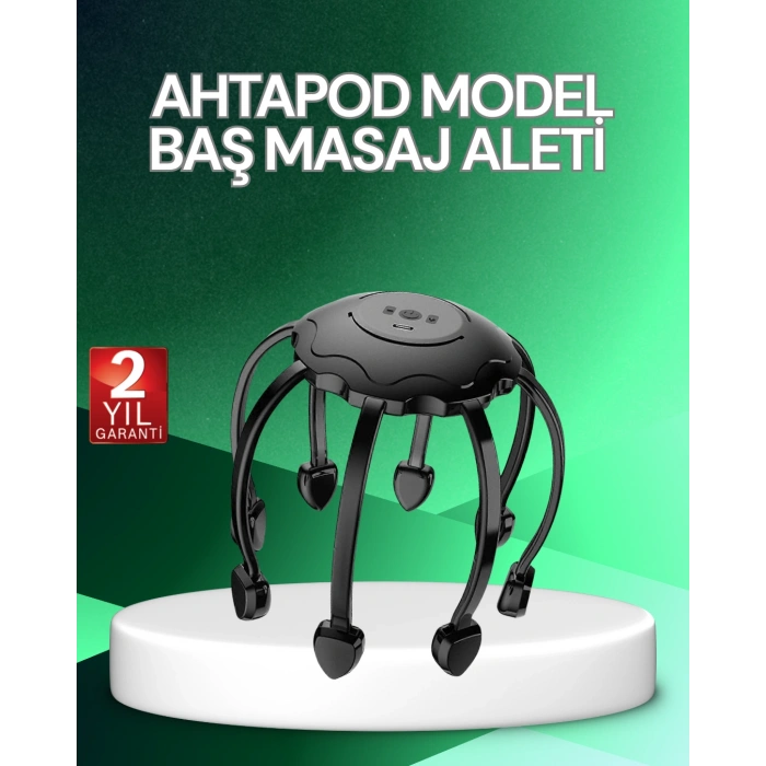 VipMarketim Elektrikli Saç Derisi Masaj Aleti Çok Noktalı Titreşimli Rahatlatıcı Bakım