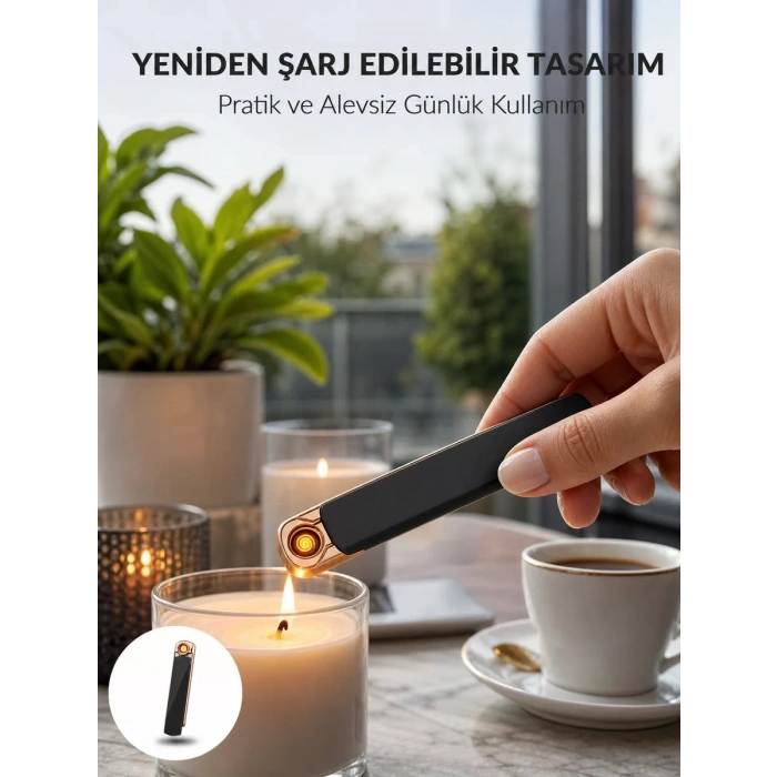 VipMarketim Elektronik Çakmak – Lüks Tasarım Rüzgarda Sönmez Yeni Nesil