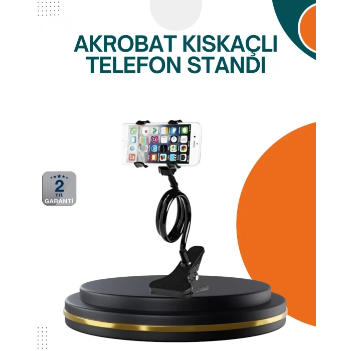 VipMarketim Eller Serbest Kullanım Sağlayan Masaüstü Telefon Tutucu