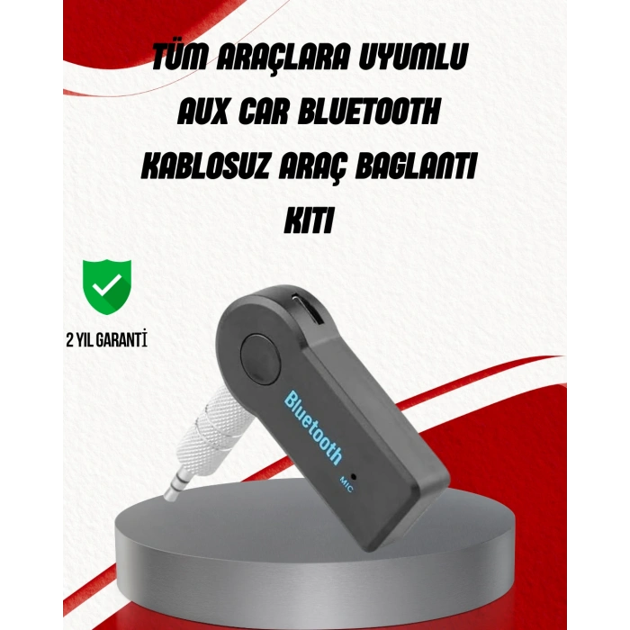 VipMarketim Eller Serbest Özellikli Bluetooth AUX Araç Kiti