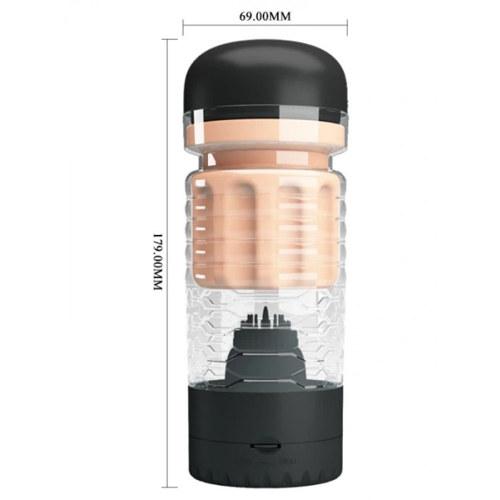 VipMarketim Emily Siyah Vajina & Dil Mastürbatör