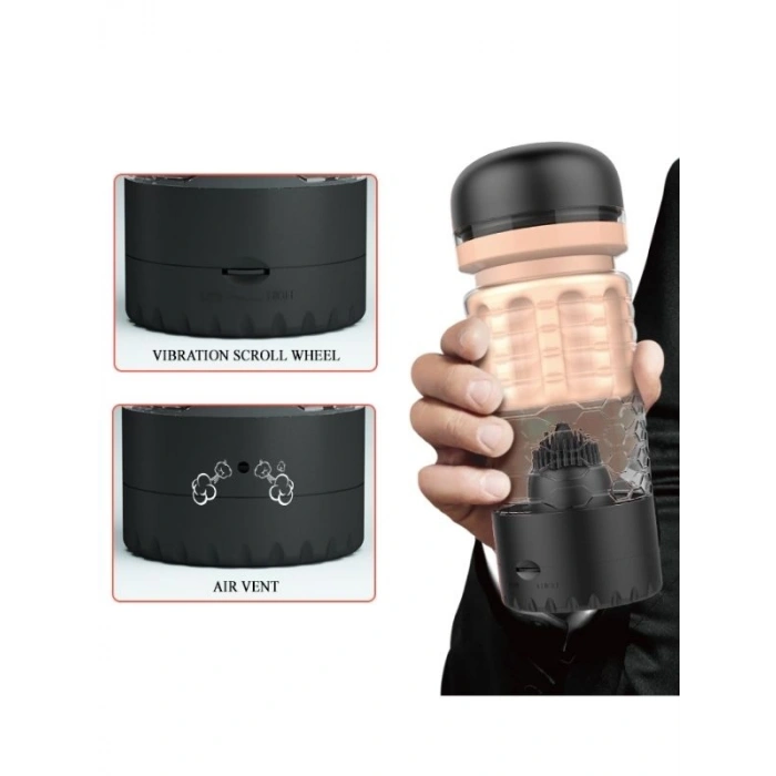 VipMarketim Emily Siyah Vajina & Dil Mastürbatör