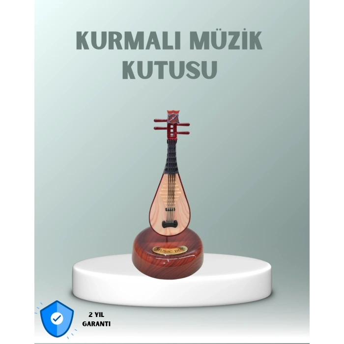 VipMarketim Enstrüman Figürlü Melodi Çalan Dekoratif Müzik Kutusu