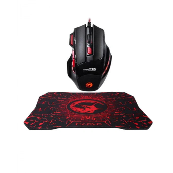 VipMarketim Ergonomik Gaming Mouse ve Mousepad 3 DPI Ayarlı LED Işıklı Tasarım