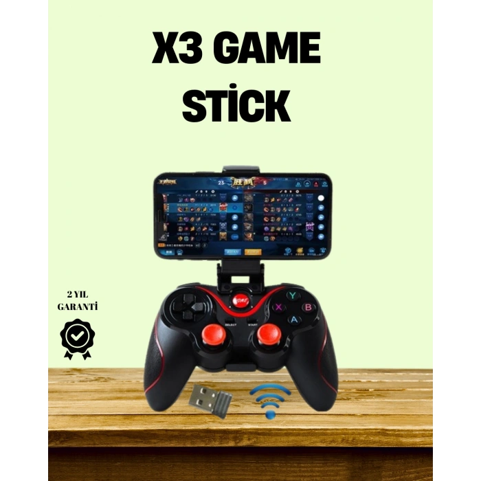 VipMarketim Ergonomik Tasarımlı Şarjlı Kablosuz Gamepad