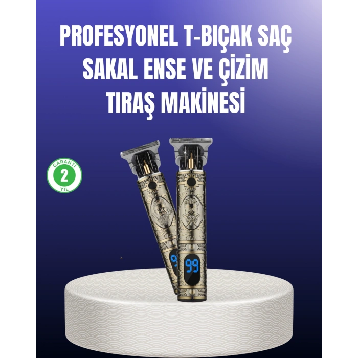 VipMarketim Erkek Bakım İçin Profesyonel Şarjlı Tıraş Makinesi