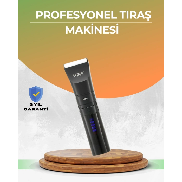 VipMarketim Erkek Saç ve Sakal Kesme Makinesi – Su Geçirmez Sessiz Motorlu