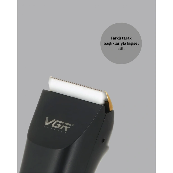 VipMarketim Erkek Saç ve Sakal Kesme Makinesi – Su Geçirmez Sessiz Motorlu