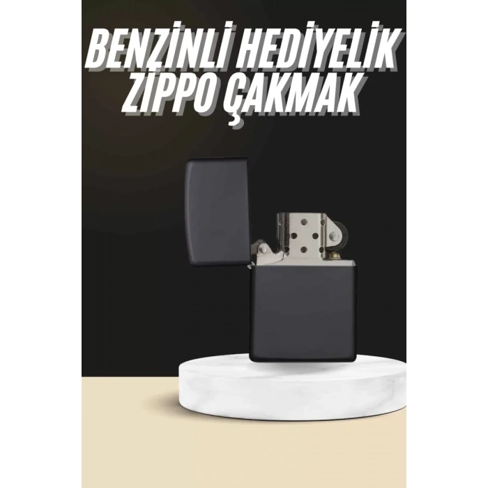 VipMarketim Erkeklere Özel Hediyelik Eşya Metalik Benzinli Çakmak Doldurulabilir